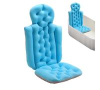 Luxury Bath Mat - Full Body Bathtub Pad, Quilted Waterproof Soaking Mattress with Integrated Headrest, Machine Washable Cloud Comfort, Ideal for Stress Relief Workplace Detox Routine