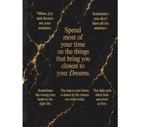 Luxury Black & Gold Marble Journal with Motivational Quotes: A premium inspirational notebook with elegant marble, uplifting quotes and relaxing ... work, planning, gratitude, self-growth