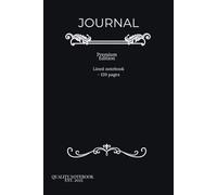 Luxury Black Journal | Minimalist Premium Notebook (120 Pages, 6×9"): Elegant Matte Black Cover • Aesthetic Lined Notebook for Writing & Daily Notes (Minimalist Notes Collection)