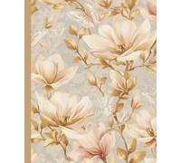 Luxury Floral Composition Notebook: Vintage Floral Journal with Butterflies, Wide Ruled Pages for Notes, Writing, School & Everyday Use