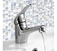 Luxury For Less Ltd - Cuenca Chrome Sink Monobloc Mixer Tap Pequeño Baño Moderno Palanca Grifo