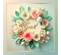 Luxury Guest Book "Capture every special moment with an elegant guest book cover designed to add charm and modernity to any occasion. Perfect for ... you'll want to remember for a lifetime."