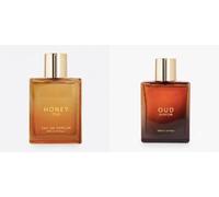 Luxury Honey&Oud Eau de Parfum Set | 2 x 100ml | Long-Lasting Fragrance Spray for Men & Women | Premium Perfume Duo | Everyday Scent | Gift Set