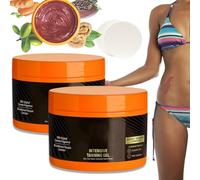 Luxury Intensive Tanning Gel,Natural Tanning Accelerator Lotion with Sponge Puff,Accelerator Cream Brown Tanning Gel, for Sunbeds & Outdoor Sun,Achieve a Natural Tan Skin (2PCS)