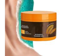 Luxury Intensive Tanning Gel | Tan Accelerator with Coconut Oil and Vitamin A & E | Brown Tanning Gel, Tanning Bed Lotion Bronzers, Intense Carrot Tanning Accelerator Cream (1PC)