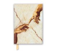 Luxury Journal Michelangelo. Creation Hands: Creation Hands - Foiled Journal (Flame Tree Notebooks)
