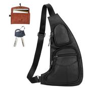 Luxury Leather Satchel, Travel Organizer Pack, Small Size Pouch with Waterproof Feature, Pu Craft Storage Bag, Urban Style Carry System Pro, Commuter Hiking Gear Edition Set, dorado, Siehe