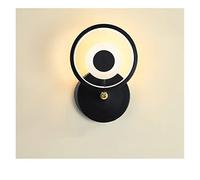 Luxury Living Room New Wall Lamps Hotel Bedside Bedroom Dining Children's Room Coffee Clothing Shop Light Lighting (Color : Gold 15W 58cm Size : Cool White) (Black 10w 18cm Warm White)
