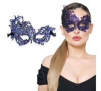 Luxury Mask Máscara de encaje para mujer de lujo - Azul - Talla única