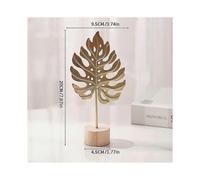 Luxury Metal Ginkgo Leaf Ornaments for Creative Home Decor in Living Rooms and Wine Cabinets