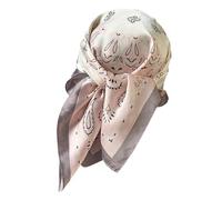 Luxury Satin Head Scarf - Smooth Silk Square Wrap | 68 x 68cm Fashion Scarf with Vibrant Prints, Lightweight Silk Material with Comfortable Feel, Hair Accessories, Stylish Daily Wear for Women
