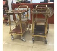 Luxury Serving Cart, 5-Star Hotel Food & Tea Trolley, Bar Cart for High-End Villas(C)