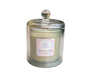 Luxury-Smell Vela aromática Fresh Lychee & White Tea con aceites esenciales, vela de soja natural para el hogar, 35 horas de combustión, bonito recipiente de cristal, 150g