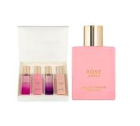 Luxury Women Eau De Parfum Gift Set Combo | 4x20ml Spray Set + Rose Perfume 100ml | Black Currant, Vanilla & Jasmine | Long Lasting Floral Premium Fragrance