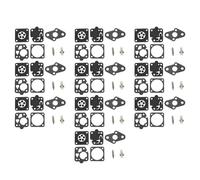 Luxuypon Kit de diafragma de reparación de carburador de repuesto de 10 piezas compatible con Kawasaki TG20 TG24 TG25 TG33 TD24 TD25 TD33 TD40 TD48