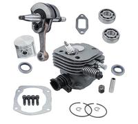Luxuypon Kit de rodamiento de agujas de pistón de cigüeñal de 50 mm para motosierra Husqvarna 372 372XP