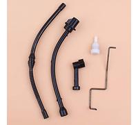 Luxuypon Kit de varilla de acelerador de tubo de ventilación de manguera de aceite de combustible para chino 4500 5200 5800 45 cc 52 cc 58 cc reemplazo de sierras de gas de motosierra