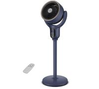 Luxvalu Fan, Height-Adjustable Pedestal Fan With Powerful Airflow, Whole Room Coverage, 120° Smooth Auto-Swivel For Home Office(blue)