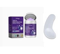 Luxvara Polvo Blanqueador de Diente, Polvos Mineral de Diente, Polvos Blanqueadores Dientes con Mini Espátula, Pasta de Dientes en Polvo con Curvo Espátula Cuchara, Blanquear Dientes, 50g