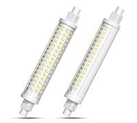 Luxvista 15W R7S 118mm Bombilla LED, Equivalente 150W R7S Bombilla Halógena, Blanco frío 6000K super brillante ángulo de haz de 300°, No Regulable bombilla lineal de doble cabezal (paquete de 2)