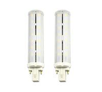 LuxVista 2-packs 2-Pin 13W G24 LED Bombilla de Luz Cálida 3000k Con 1200ml Lumenes 360 Grados de Bajo Consumo, Larga Duración (Reemplazo de 36W Bombilla Hálogena)