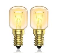 Luxvista 42W (40 watts) Lámpara de Horno, T25 E14, Bombilla de Horno 300℃, para Lámparas de Sal del Himalaya, Frigoríficos, Microondas, Campana de Cocina (2 unidades)
