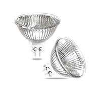 Luxvista Bombilla Halógene MR16 GU5.3, 50W Regulable Blanca Cálida 2700K DC 12V Bajo Voltaje Bombillas Reflectoras Equivalente a Bombillas LED de 5W Foco de Proyección, Paquete de 2