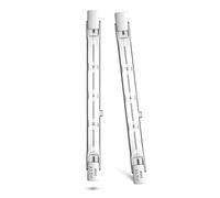 Luxvista R7S Bombillas Halógenas 118mm 230W Regulables Halógenas Lineales Blanco Cálido 2800K, 3900LM, Barra Halógena J118 Tipo Base de Doble, para Iluminación de Jardines Paisajísticos (Paquete de 2)