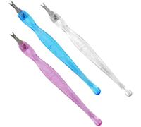 Luxxii - Juego de 3 herramientas para manicura y pedicura, removedor de cutículas, removedor de callos