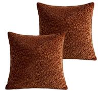 Luxylei 2 Fundas De Cojín Decorativas De Chenilla De 45x45 Cm. Fundas De Almohada Suaves Y Acogedoras para Sofá, Sillón O Dormitorio.