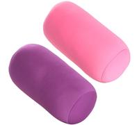 Luxylei 2 Uds Almohada Micro Mini Microcuentas Cojín Trasero Rollo Almohada Viaje Hogar Sueño Cuello Soporte Extra Alivio del Estrés Gorro Almohada