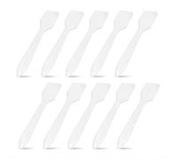 Luxylei 20 Unids/Set Espátulas De Crema Desechables, Espátulas De Punta para Máscara De Maquillaje, Espátulas De Punta De Máscara De Crema De Plástico para Mezclar Y Muestrear Cosméticos