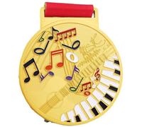 Luxylei Medallas De Premio De Oro De Metal con Cinta, Medallas De Ganador del Concurso De Piano para Eventos Infantiles, Aulas, Juegos De Oficina Y Deportes