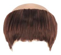 Luxylei Peluca De Monje De Pelo Corto Y Liso, Disfraz De Monje con Corte De Tazón, Peluca Divertida, Gorro Calvo con Corte De Fraile, Cosplay De Anciano para Halloween.