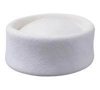 Luxylei Tocado De Fieltro De Lana para Boda, Sombrero Pastillero para Mujer, Bonita Gorra De Azafata, Ropa Informal, Fedoras Occidentales, Ropa De Azafata