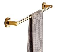 Luyckfrazy Barra de Toalla Dorada, toallero de Acero Inoxidable, colgadores de rieles para Toallas de baño, toallero montado en la Pared, 30 cm - 80 cm Opcional (Size : 40cm)