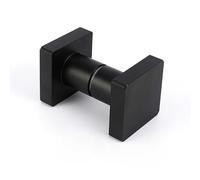 Luyckfrazy Manija para Puerta de Ducha de Cristal | Juego de manijas de Empuje y tracción de Doble Cara, adosadas, Ideales para mamparas de Ducha de baño | Negro Mate