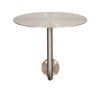 Luyckfrazy Mesa de Centro de Acero Inoxidable en Forma de L, Mesa de Comedor Industrial,mesas de cóctel montadas en la Pared,Parte Superior de13,78/19,69pulgadas,Altura de17,72pulgadas(35x35x45cm)