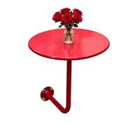 Luyckfrazy Mesa de Comedor Industrial Moderna Barra de Desayuno de Metal y Mesa Auxiliar de café Mesas de Bebidas para cafetería, hogar, Comedor, Bar, Pub, salón, fácil de Limpiar(40x40x45cm)