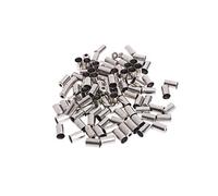 Luyismer 100 piezas de desviador de bicicleta, cubierta de extremo de cambio, núcleo interior de alambre, virolas de freno de bicicleta, puntas de cable de metal, piezas de mango de freno de bicicleta