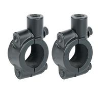 Luyismer 2 soportes de espejo para manillar de bicicleta, aleación de aluminio, soporte de espejo regulable, para bicicletas y motocicletas, soporte de durabilidad