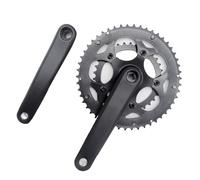 Luyismer Bielas de bicicleta de 8/9 velocidades, 50/34T, doble plato de aleación de aluminio, bicicletas de carretera cuadradas de 170 mm