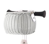 Luyismer Cesta tejida impermeable para bicicletas infantiles, manubrio de bicicleta para niños, fácil de instalar, cesta de mimbre para ciclismo