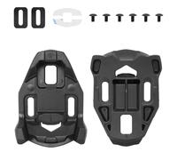 Luyismer Paquete de 2 pedales para zapatos de ciclismo, clip de alta compatibilidad, placas de tacos de bicicleta para estabilidad y durabilidad