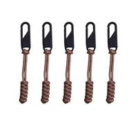 Luyismer Paquete de 5 cordones portátiles con cremallera, deslizadores desmontables coloridos, herramienta de costura, senderismo, mochilas, cuerda