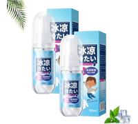 LUYJWZN Clothing Cooling Body Spray, 2025 New Portable Refreshing Mist wth Menthol, Cool Down and Heatstroke Prevention, Non-Sticky, Suitable Outdoor Sports and Gym (2pcs)