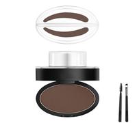 LUYJWZN Fresheight Deluxe Stamp Set, Waterproof Eyebrow Stamp Set, Create Perfect Natural Eyebrow Shape, Sweat Proof, Non-Smudgeable, Beginner-Friendly Brow Defining Tool for Women (Dark Brown-A)