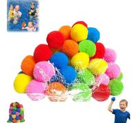 LUYJWZN Kiddospace Reusable Water Sponge Balls, 2025 New Water Sponge Balls, Reusable Summer WaterSponge Ball Pool Toys, Soft and Safe, for Pool, Beach, Backyard (30PCS)