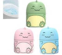 LUYJWZN Magic Toilet Cleaning Bottle, Cute Dinosaur-Shaped Toilet Bowl Cleaner Bottle, Bathroom Water Tank Cleaner, Three Fragrances, Ocean, Jasmine, and Peach Aromas Deep Cleaning (3pcs-Mix)