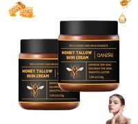 LUYJWZN Marroomi Tallow Honey Balm, Organic Grass-Fed Beef Tallow Balm With Raw Honey, Tallows and HoneyBalm for Face for Dry & Sensitive Skin (2pcs)